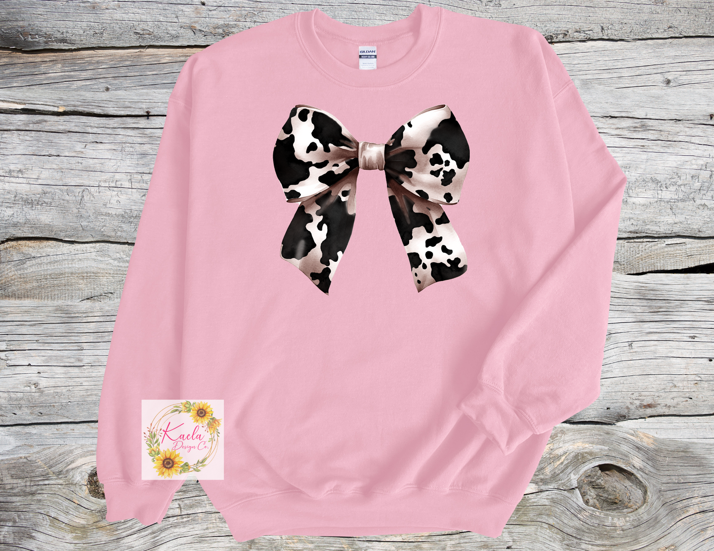 Cow Print Bow Shirt