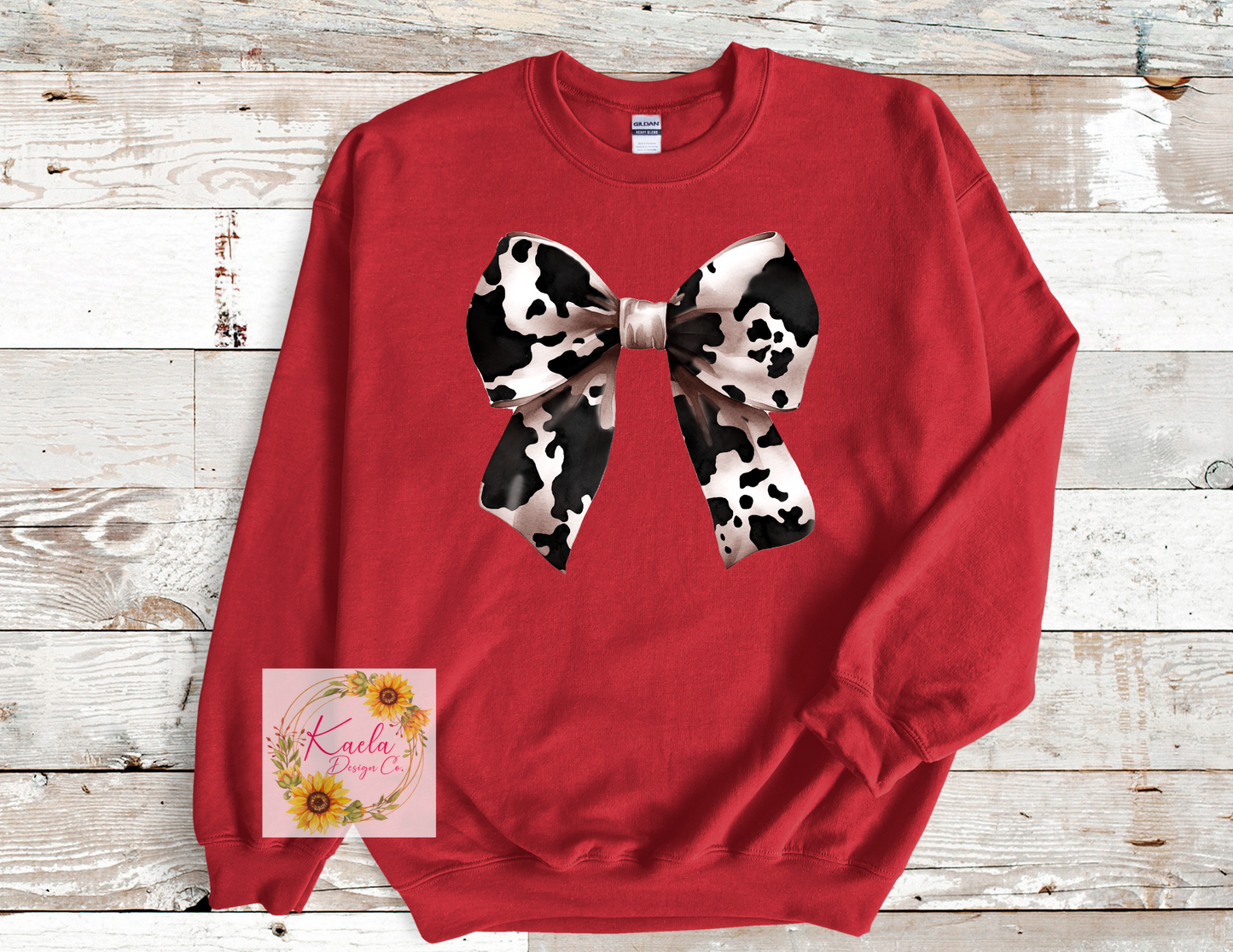 Cow Print Bow Shirt